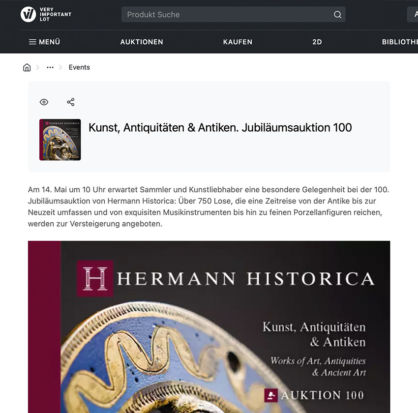 Kunst, Antiquitäten & Antiken. Jubiläumsauktion 100